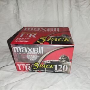 Vintage New Old Stock Maxwell UR 120 5 Pack Sealed